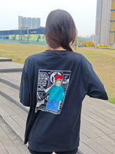 Red Cap Girl Earphone Girl Tee